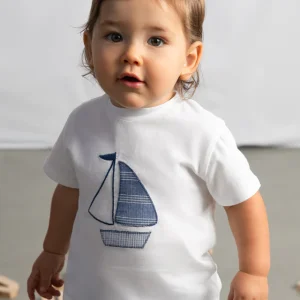 T-shirt Bordada - Branco