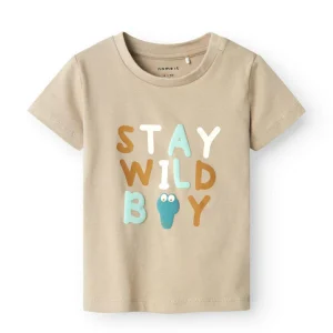 T-shirt Estampada - Bege