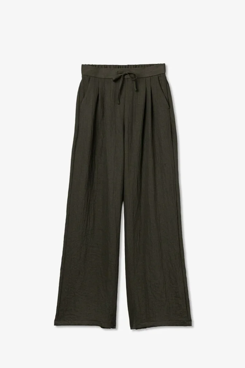 Calças Wide Leg - Verde - Image 4