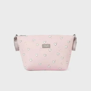 Necessaire com Fitas de Velcro - Estampado corações
