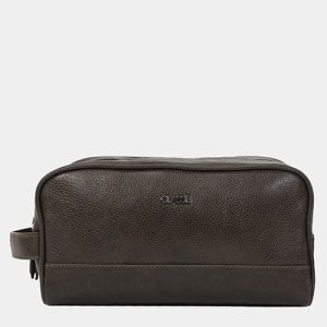 Necessaire de Couro Masculina Grande com 2 bolsos - Adventure